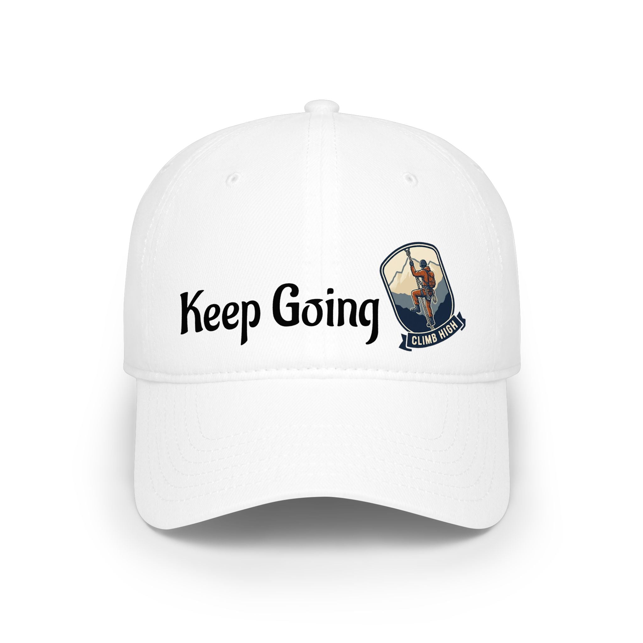 Keep Going Climber Patch Low Profile Baseball Cap