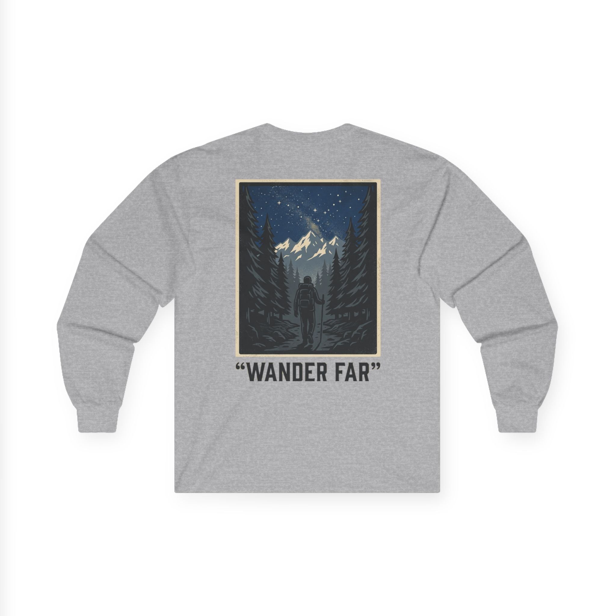 Wander Far Mountain Long Sleeve Tee