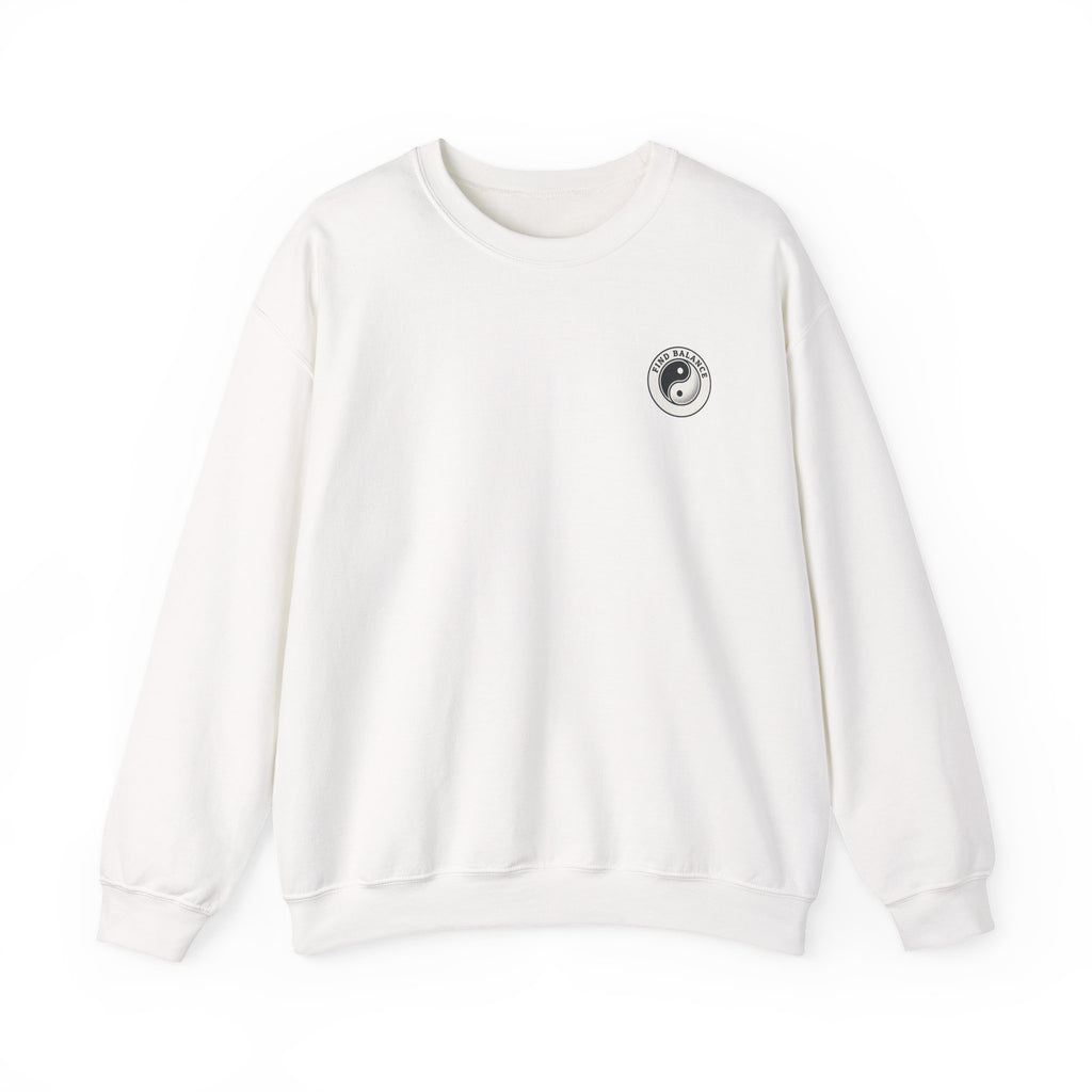 Wander Far Mountain Crewneck Sweatshirt — Adventure Graphic Pullover