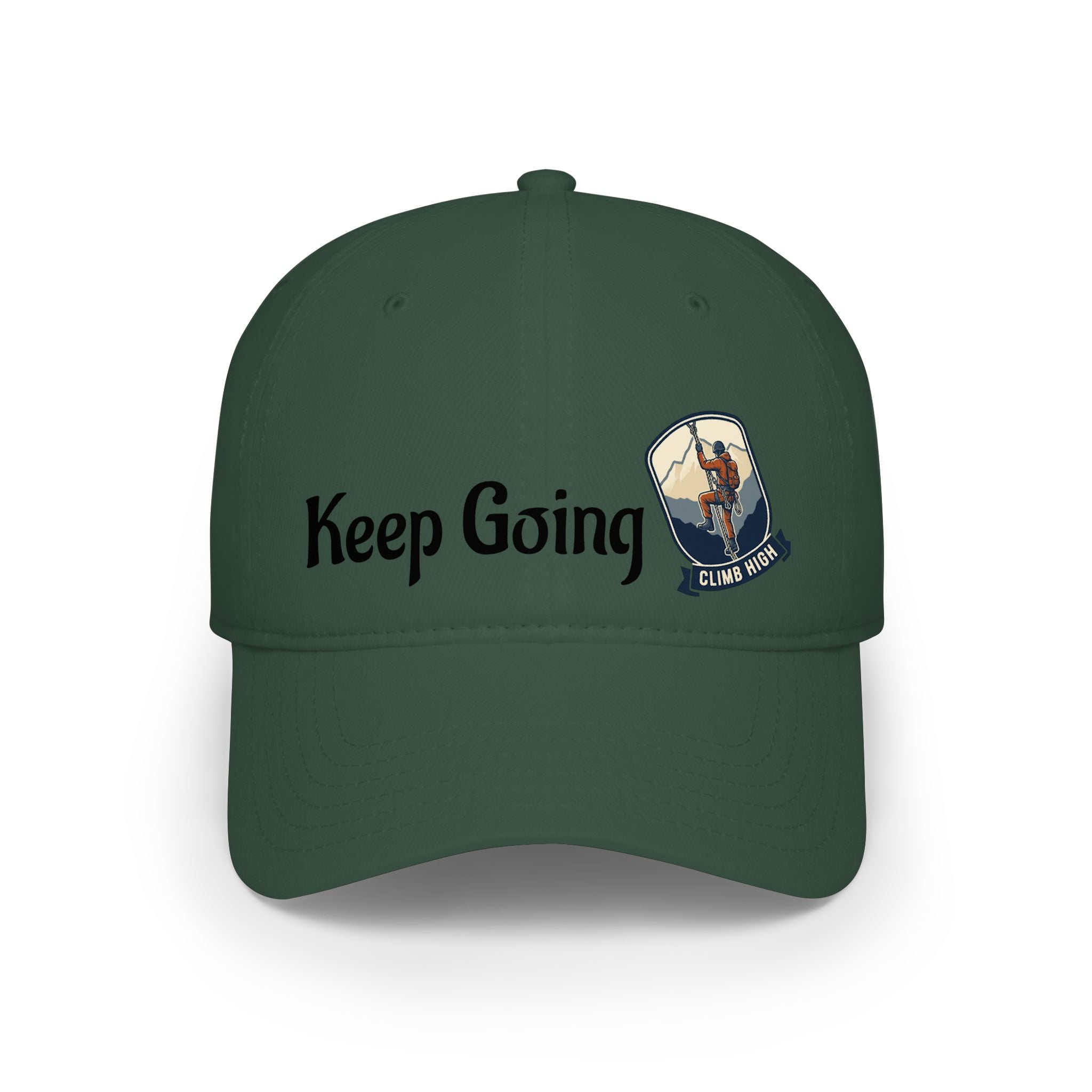 Keep Going Climber Patch Low Profile Baseball Cap