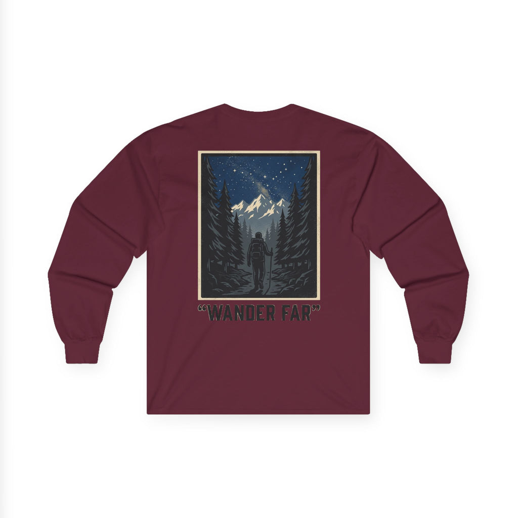 Wander Far Mountain Long Sleeve Tee