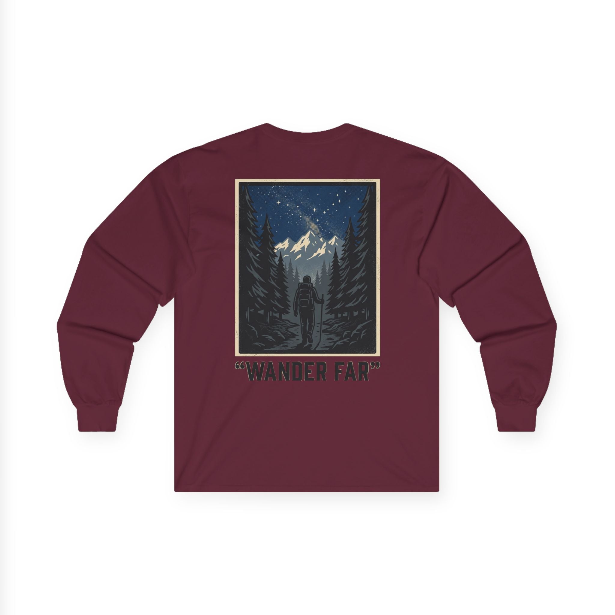 Wander Far Mountain Long Sleeve Tee