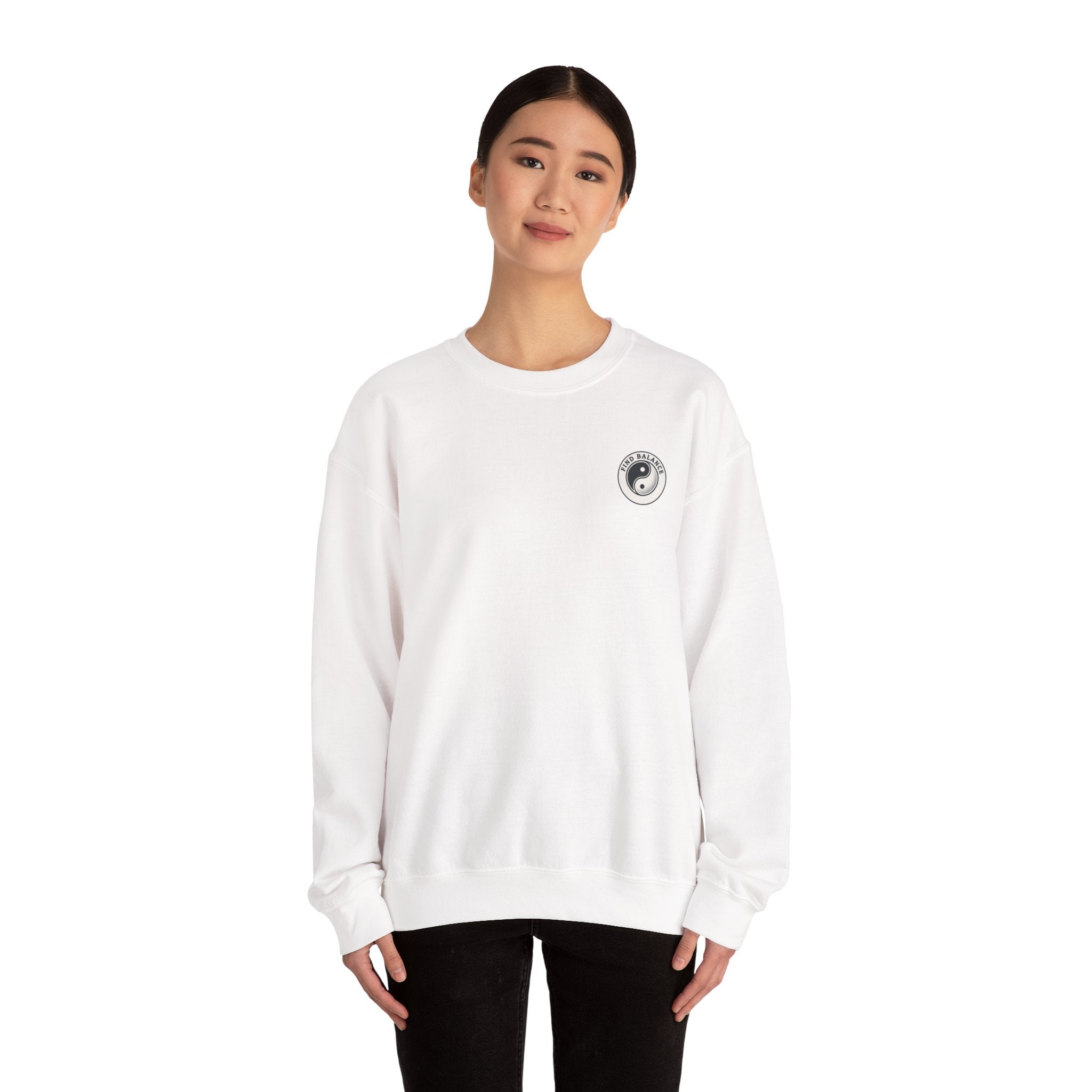 Wander Far Mountain Crewneck Sweatshirt — Adventure Graphic Pullover