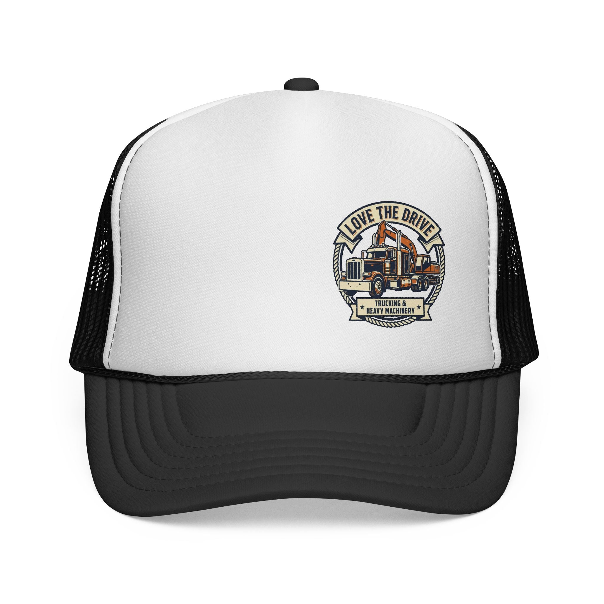 Trucker Cap – I Love The Drive Vintage Semi Truck Logo
