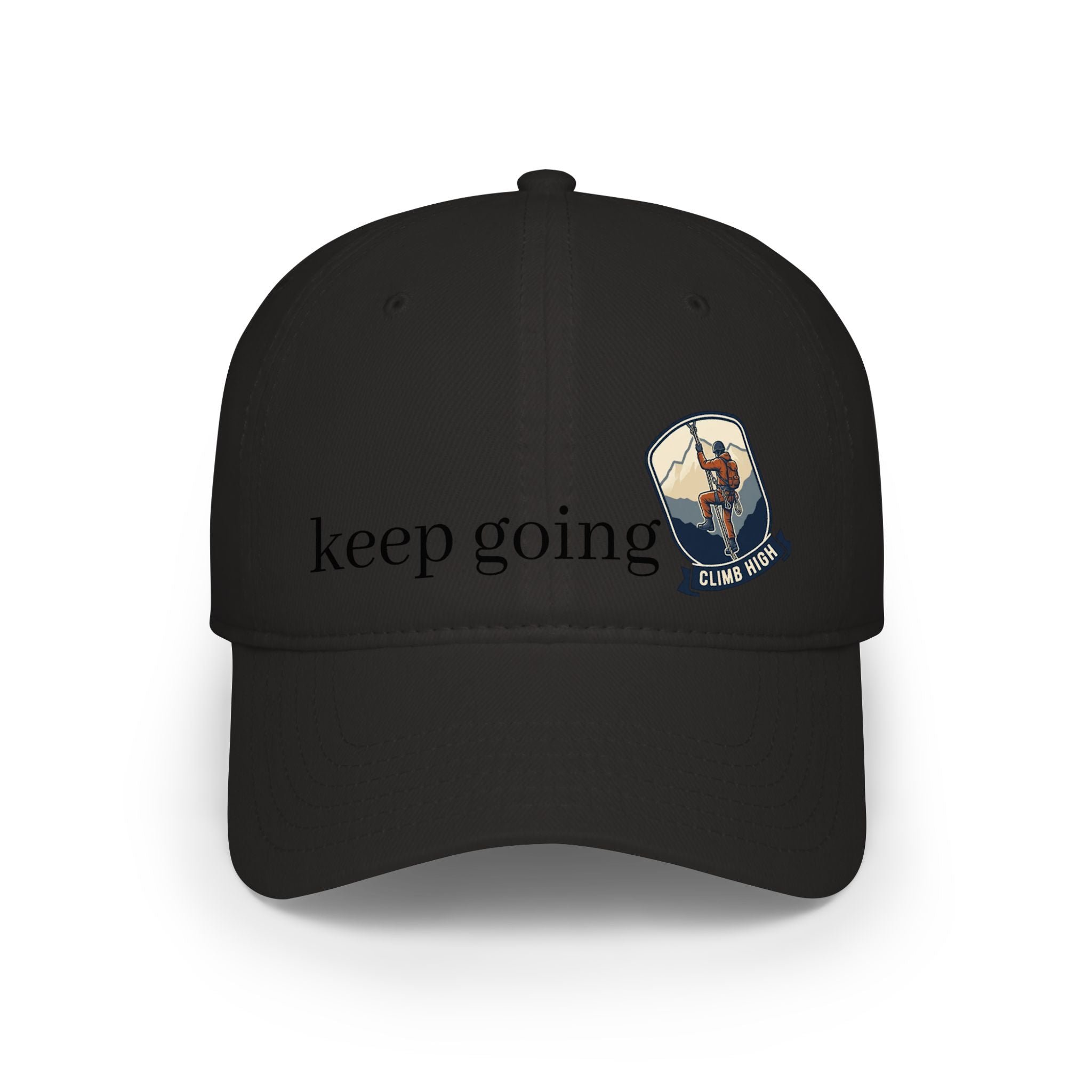 Keep Going Climber Patch Low Profile Baseball Cap