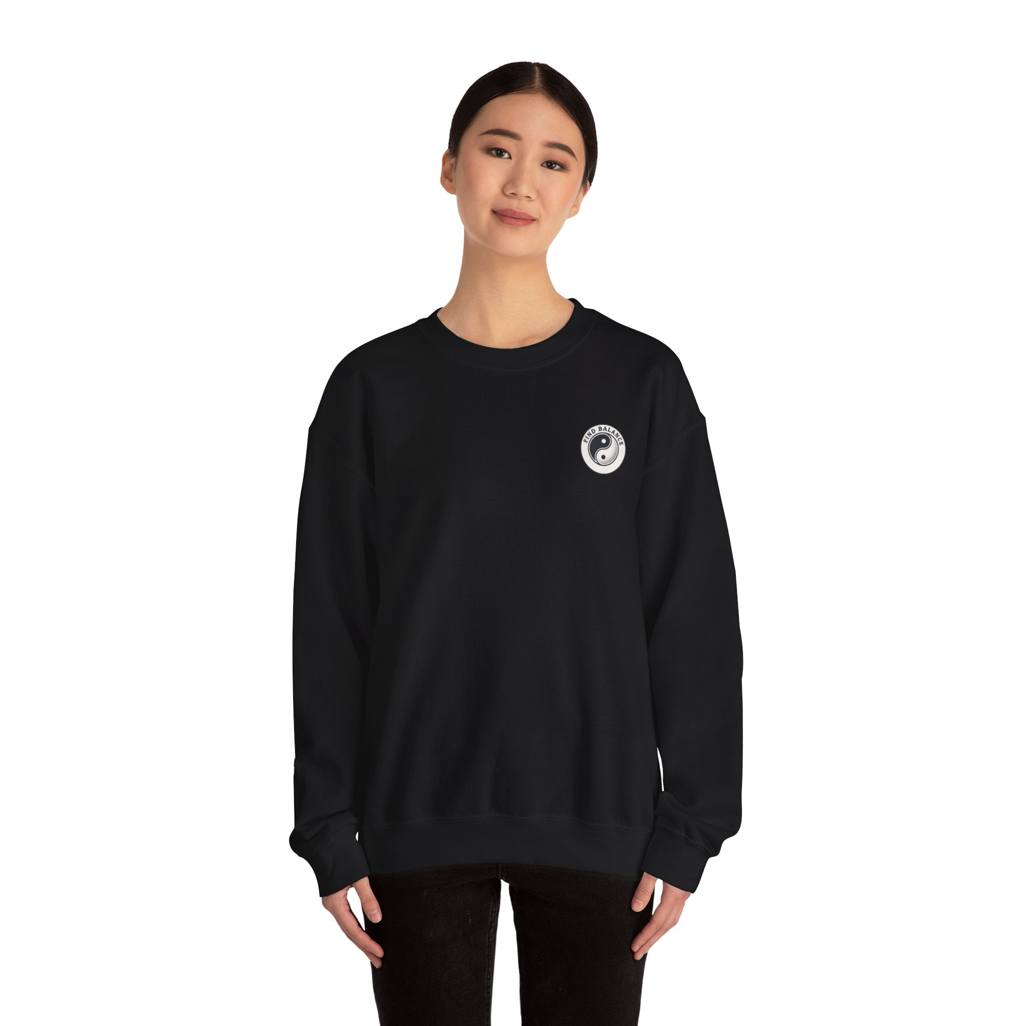 Wander Far Mountain Crewneck Sweatshirt — Adventure Graphic Pullover